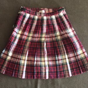 Vintage wool pleated skirt